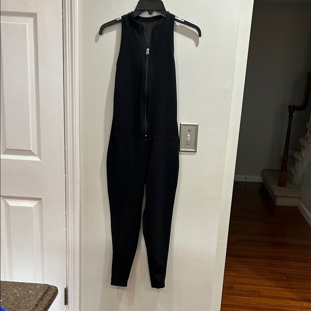 Zumba Fitness Black Zip-Up Jumpsuit